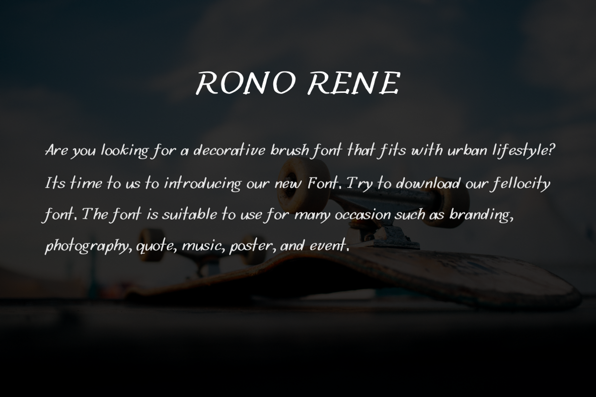Rono Rene Handwritting Font, a Script Font by zerologicstudio