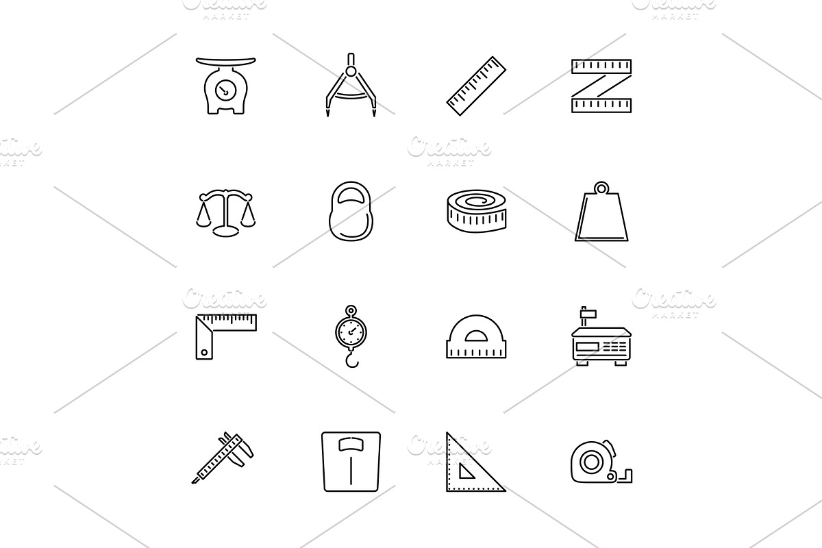 Scales Rulers, Measuring - Flat, an Object Illustration by Artsaba Family
