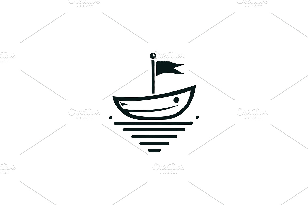 Nautical Boat Logo, a Branding & Logo Template by Vectorium Studio