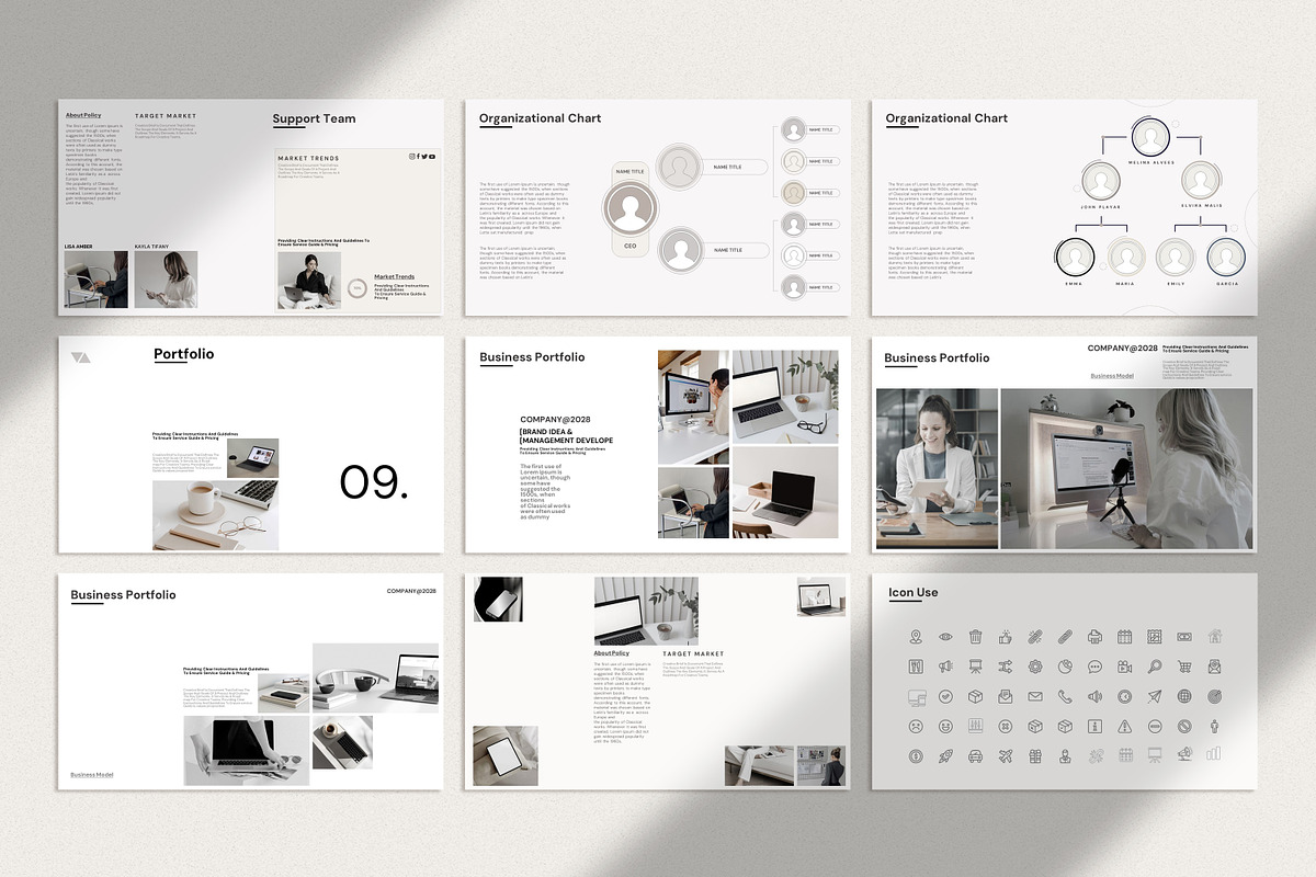 Minimal Business Plan Presentation, a Presentation Template by Studio Industry (Photo 12 of 16)