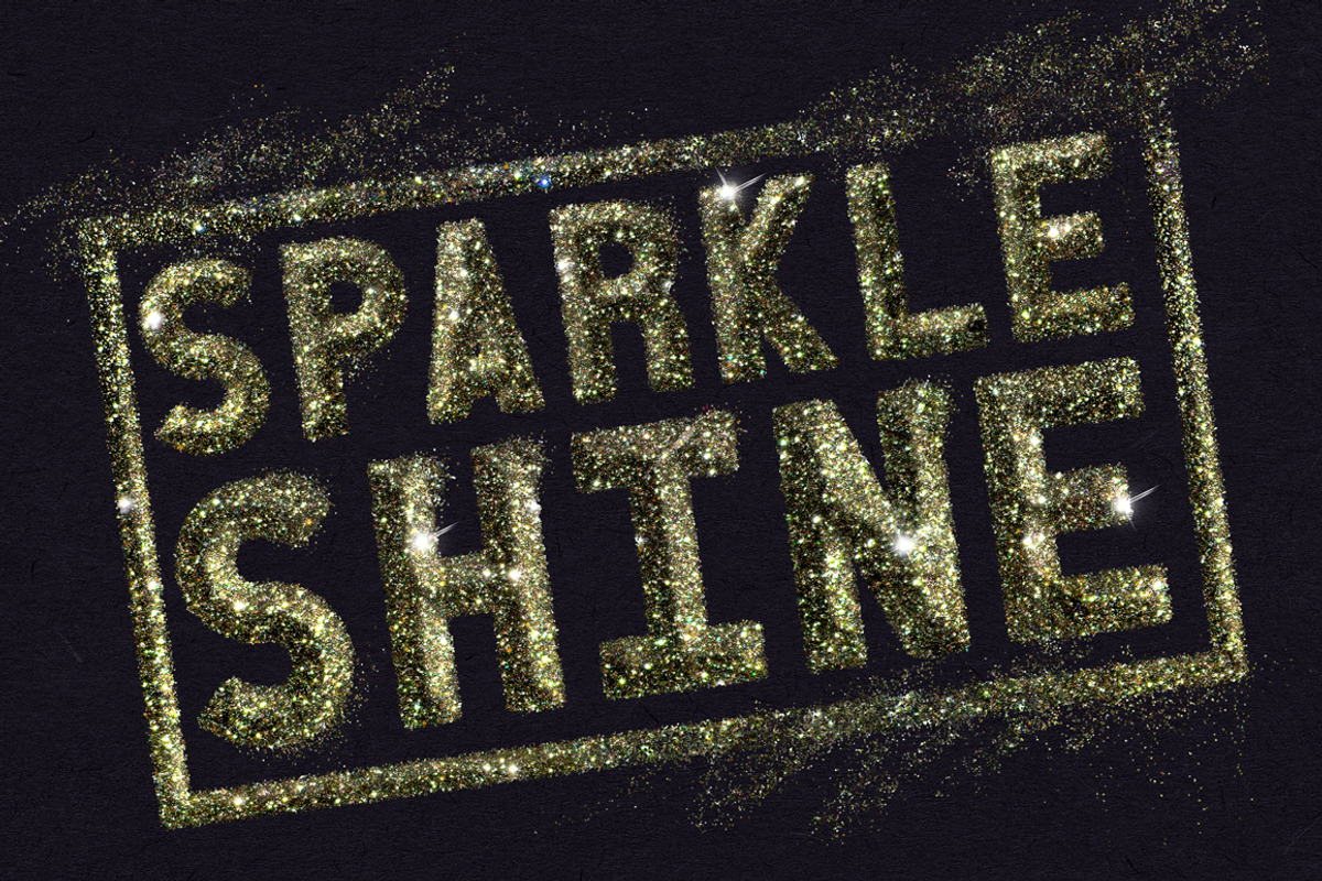 Loose Glitter Photoshop Actions, an Action Add-On by Designdell (Photo 4 of 4)