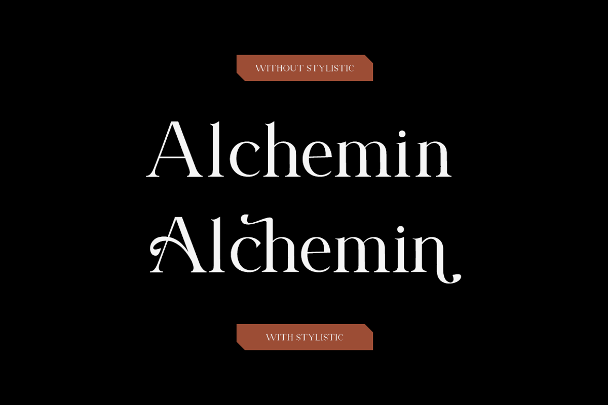 Alchemin - Advertisement Font, a Serif Font by RockboyStd (Photo 9 of 12)