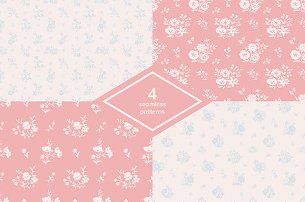 Seamless patterns set, a Pattern Graphic by elyomys