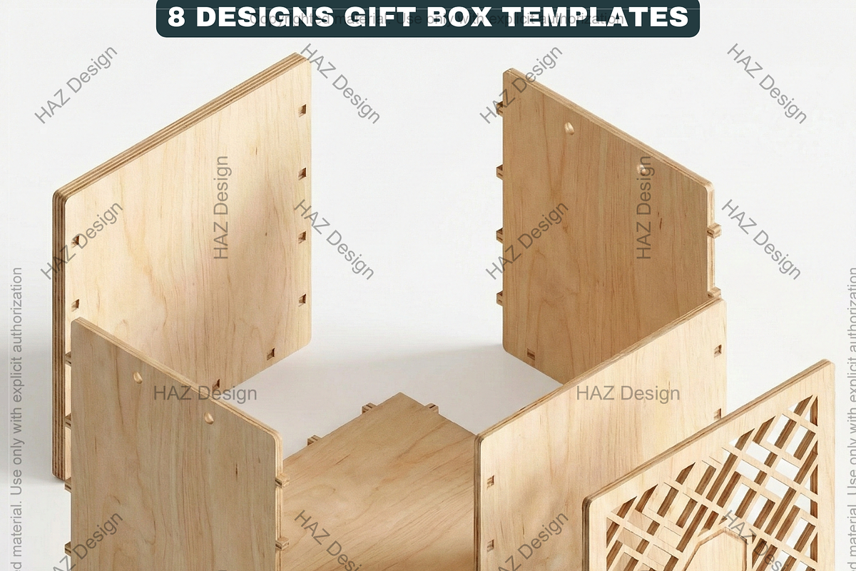Gift Box Templates Bundle, a Graphic by AtacanDigital
