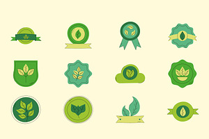 Organic Food Labels & Badges Set, a Templates & Theme by studiogstock