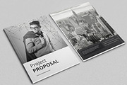 Black And White Proposal Project, a Brochure Template by feydesign (Thumbnail 1 of 16)