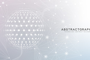 Quantum computing, a Background Graphic by pro500
