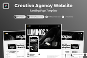 Luminos - Creative Agency Website, a Landing Page Template by SLAB! Design (Thumbnail 1 of 5)