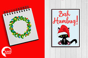 Angry Kitty Christmas AMB-2660, an Illustration by AMBillustrations (Thumbnail 5 of 5)