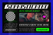 Seristic Y2K Display Typeface, a Font by graphicook (Thumbnail 4 of 16)