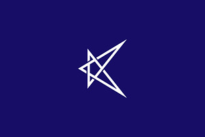 Modern K Star Logo