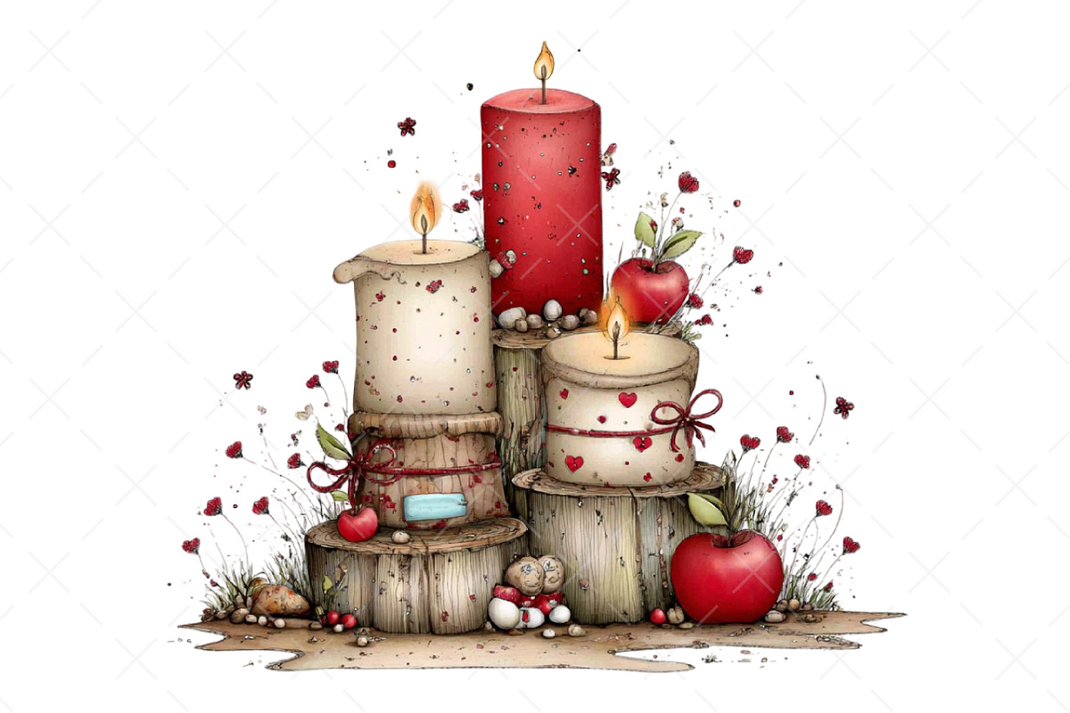 Watercolor Cozy Season Clipart Png, an Illustration by Craft Nest (Photo 5 of 10)