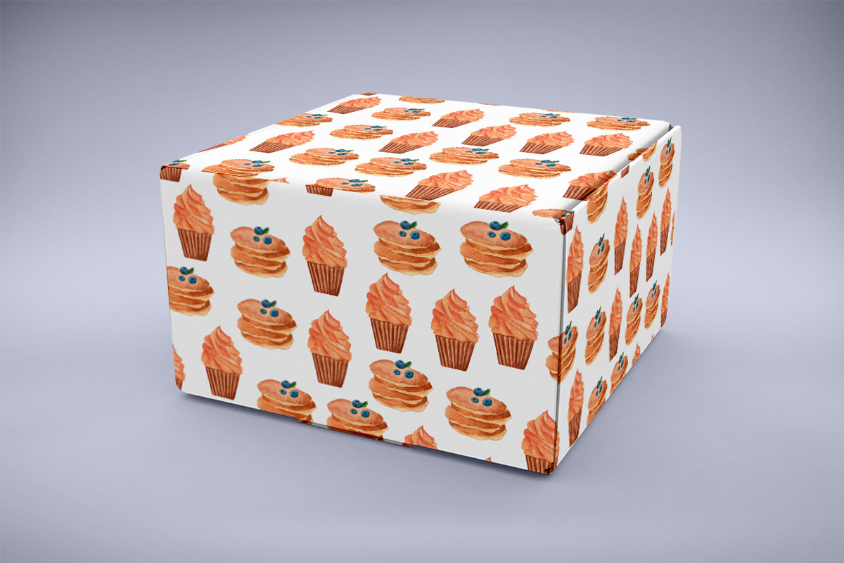 Watercolor Sweet Bakery set, a Food Illustration by kate_illustration (Photo 5 of 5)