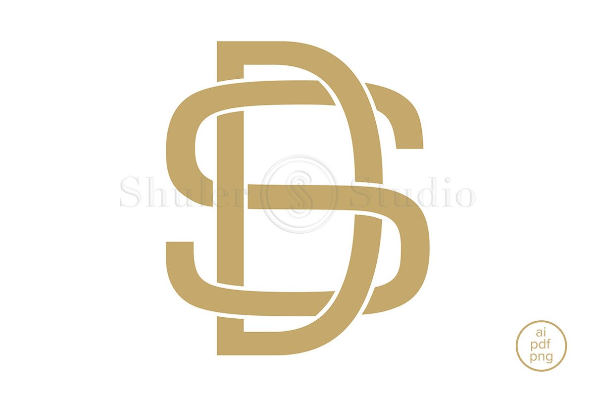 DS Monogram SD Monogram, an Illustration by Shuler Studio