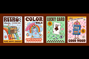 Y2K groovy retro posters, an Object Illustration by Buch&Bee (Thumbnail 1 of 3)