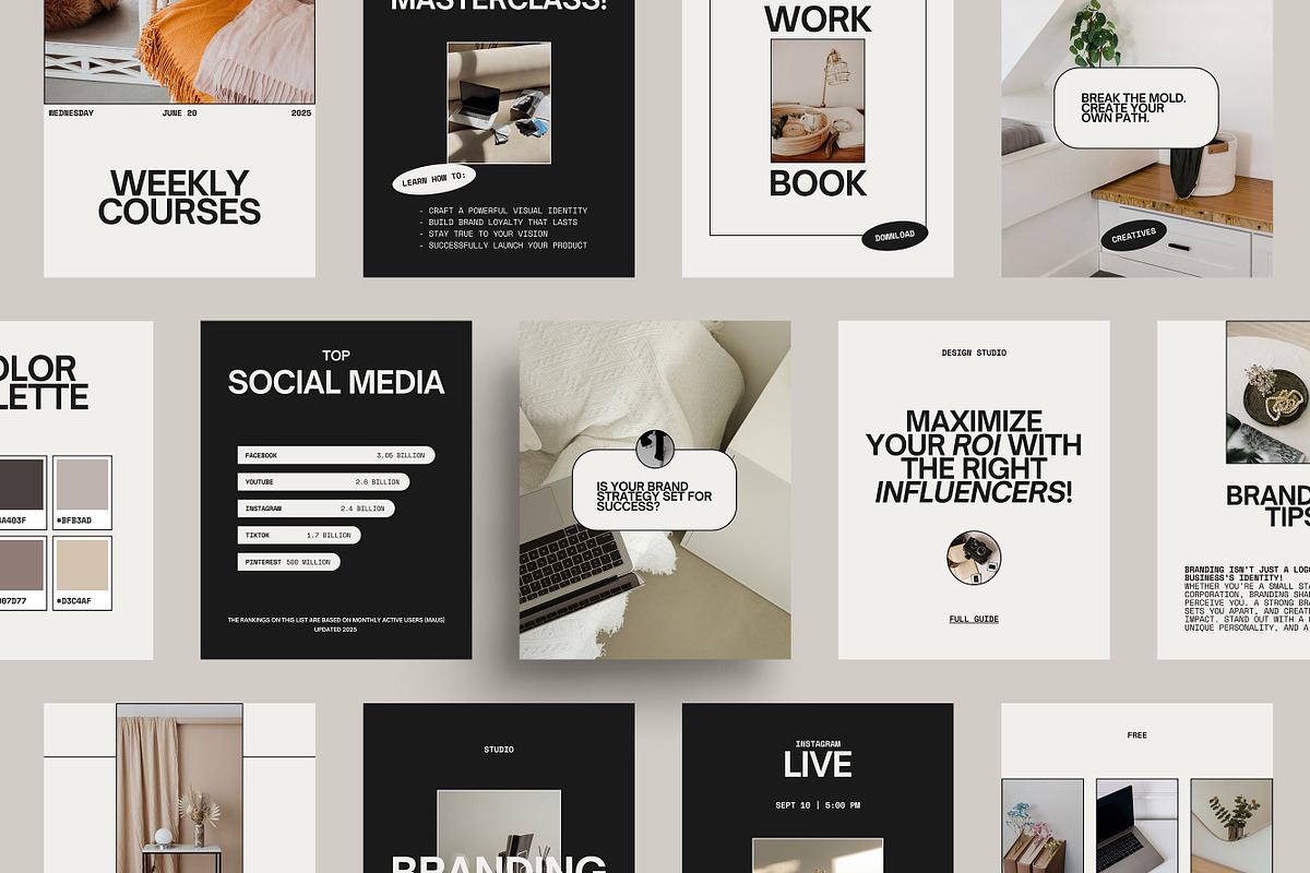 Instagram Branding Coach Templates, a Social Media Template by Moscovita Studio (Photo 7 of 10)