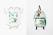 Jungle monkey, a Pattern Graphic by AlexandraTret (Thumbnail 3 of 3)
