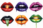 Halloween Bad Witch Lips Clipart, an Illustration by Craft Nest (Thumbnail 4 of 6)