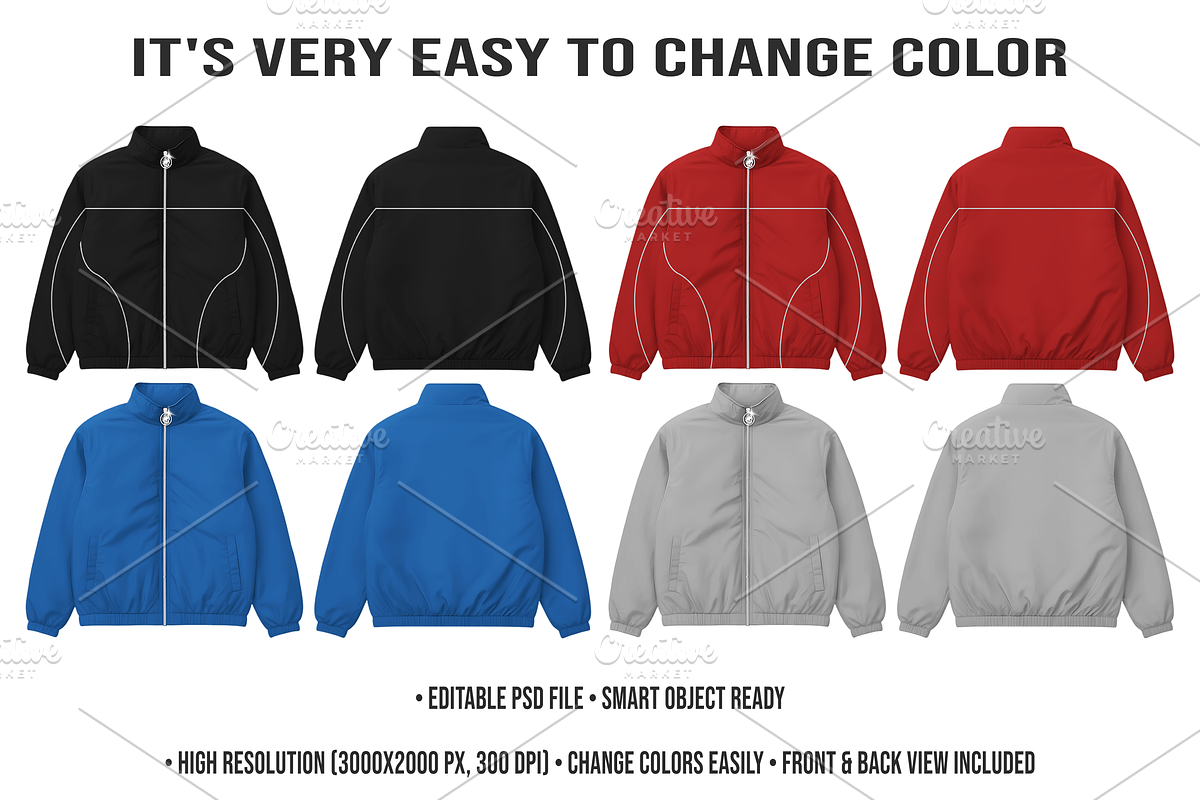 Bomber Jacket Mockup – Editable PSD, a Hoody Mockup by std.badboy (Photo 2 of 4)