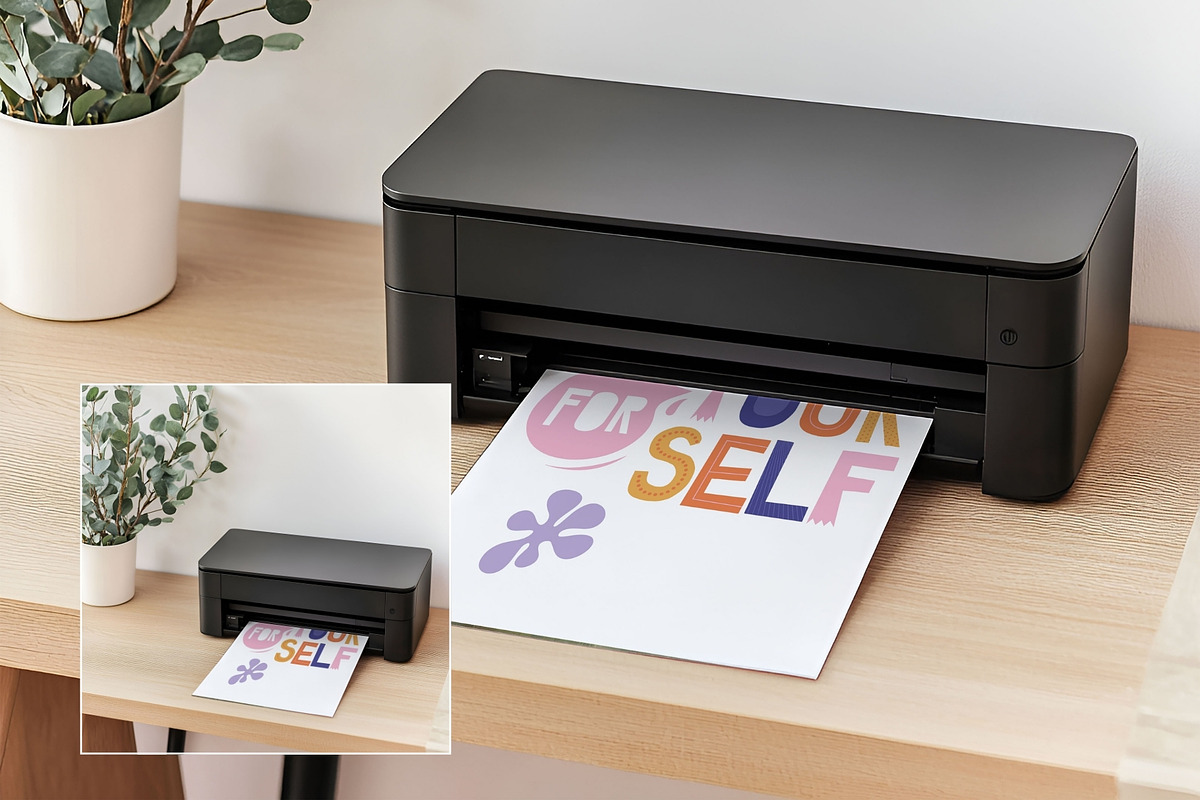 Scandi A4 Printer Mockup PR-SC-01, a Books & Magazine Mockup by Callistemon Creative (Photo 3 of 8)