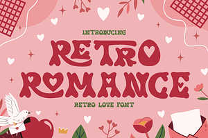 Retro Romance - Retro Love Font, a Font by PutraCetol Studio