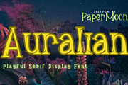 Auralian - Playful Display Font, a Serif Font by GearShift (Thumbnail 1 of 6)