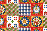 Sicily Majolica Tile Pattern, a Pattern Graphic by MISS CHATZ (Thumbnail 2 of 4)