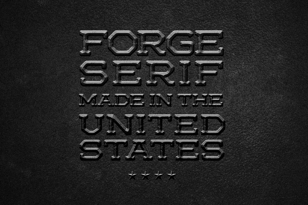 Forge Serif Display, a Font by MIKE™ (Photo 2 of 5)