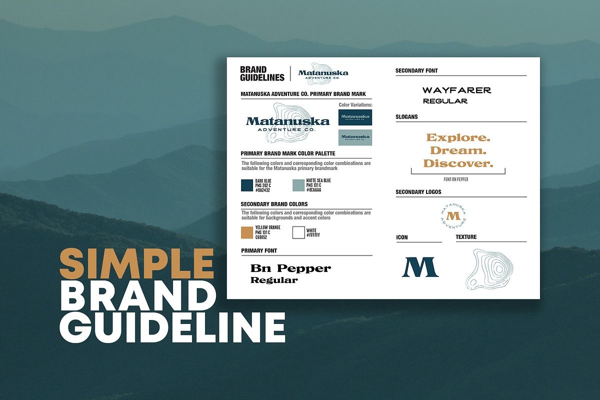 Easy Brand Guideline Template, a Templates & Theme by Cornfield Studio (Photo 1 of 4)
