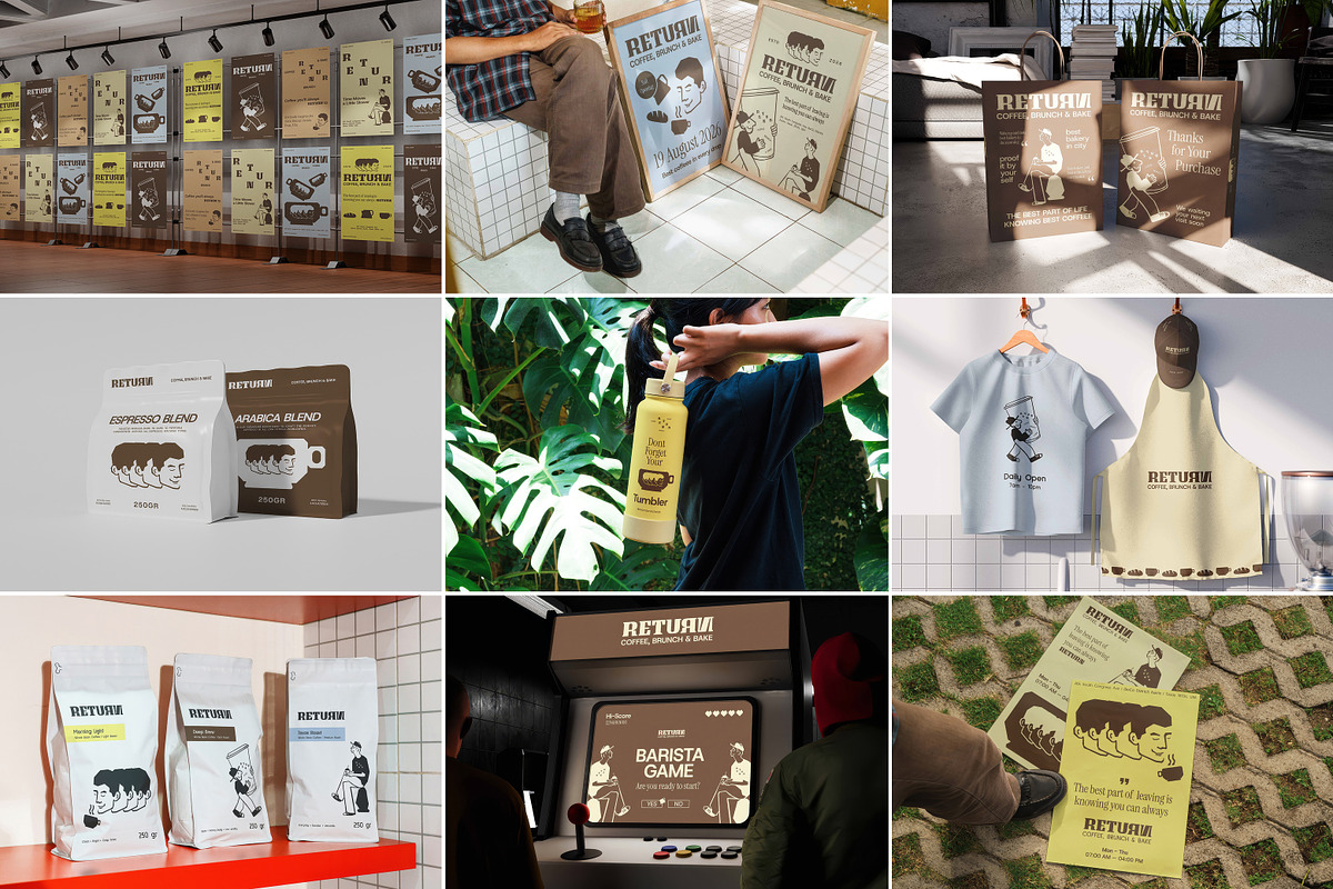 Coffee Shop Mockups, a Mockup by Vitora Mockup (Photo 1 of 15)