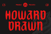 CS Howard Drawn, a Sans Serif Font by Craft Supply Co. (Thumbnail 1 of 8)