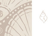 Seashells - Patterns and elements, a Pattern Graphic by Leksart (Thumbnail 9 of 10)