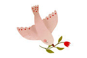 Peace Dove Clipart Set, Anti War, an Object Graphic by the_myro (Thumbnail 4 of 6)