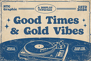 Brackenly - Retro Display Font, a Serif Font by NTC Graphic (Thumbnail 7 of 12)
