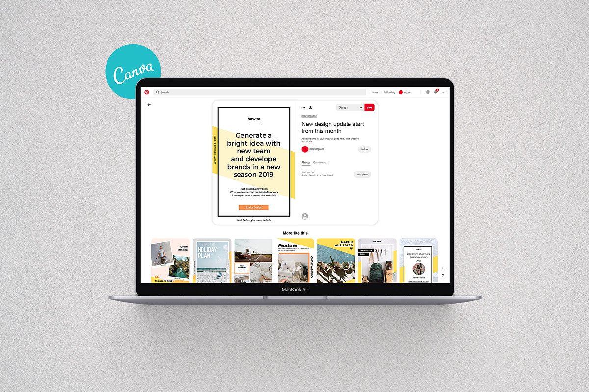 Pinterest Bold, a Social Media Template by Analogi Studio (Photo 2 of 10)