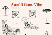 Amalfi Vibe: Vector Ink Sketches, an Object Graphic by divanovskaya_nv (Thumbnail 17 of 20)