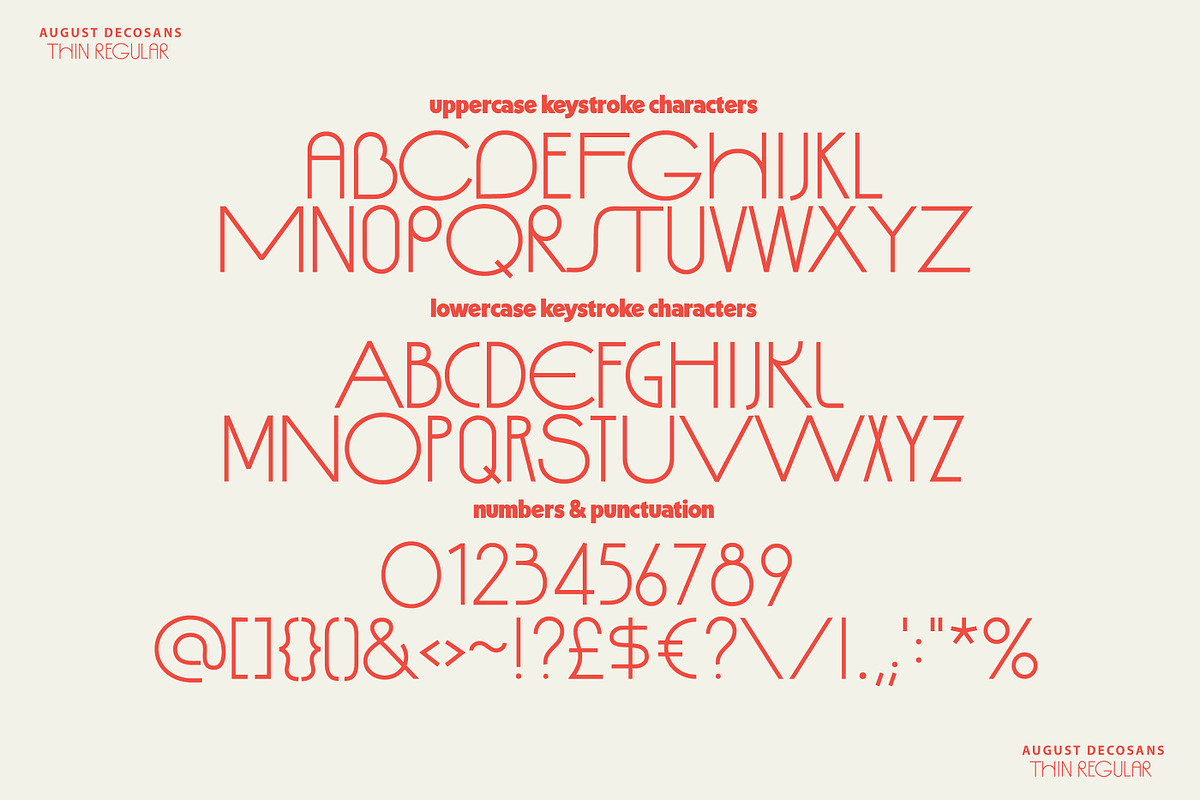 AUGUST DecoSans Multi-weight Family, a Sans Serif Font by Nicky Laatz (Photo 28 of 30)