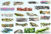 Weathered Textures Watercolor Set, a Texture Graphic by Loony Dream Designs (Thumbnail 7 of 9)