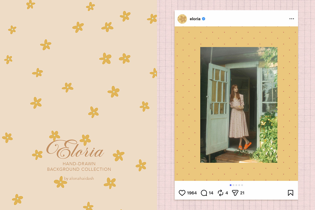Eloria - Retro Pastel Backgrounds, a Background Graphic by alonahaidash (Photo 8 of 16)