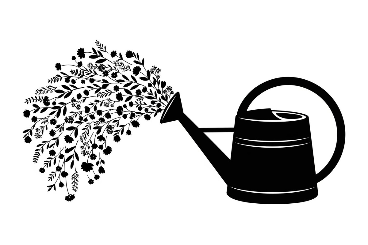 Floral Watering Can Design Bundle, an Illustration by Gaye Art (Photo 30 of 31)