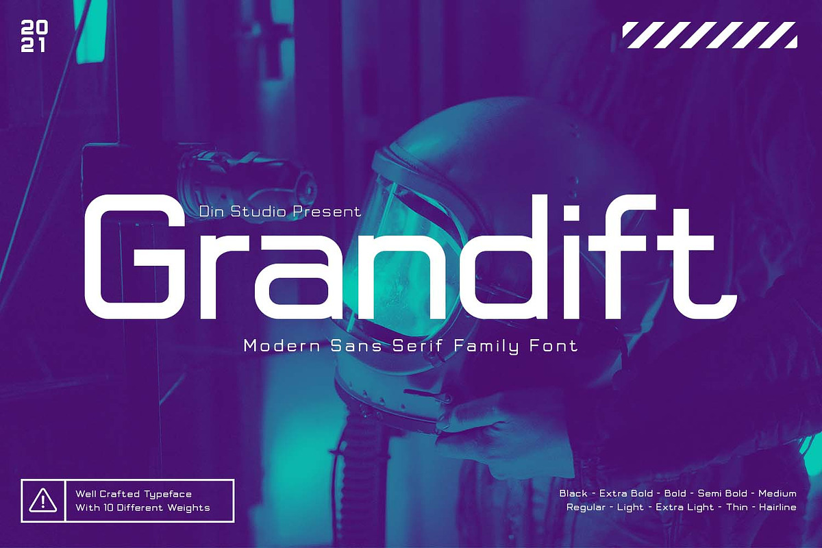 Grandift, a Sans Serif Font by din-studio.com (Photo 1 of 11)