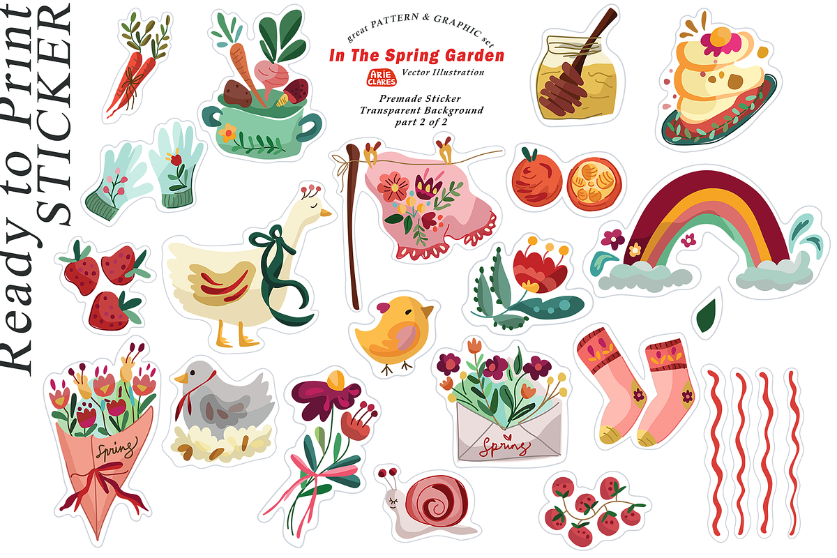 In The Spring Garden, a Seasonal Illustration by Arie Clares (Photo 10 of 12)