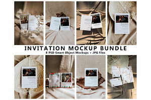 Card Mockup Bundle, a Print Template by eventpapery