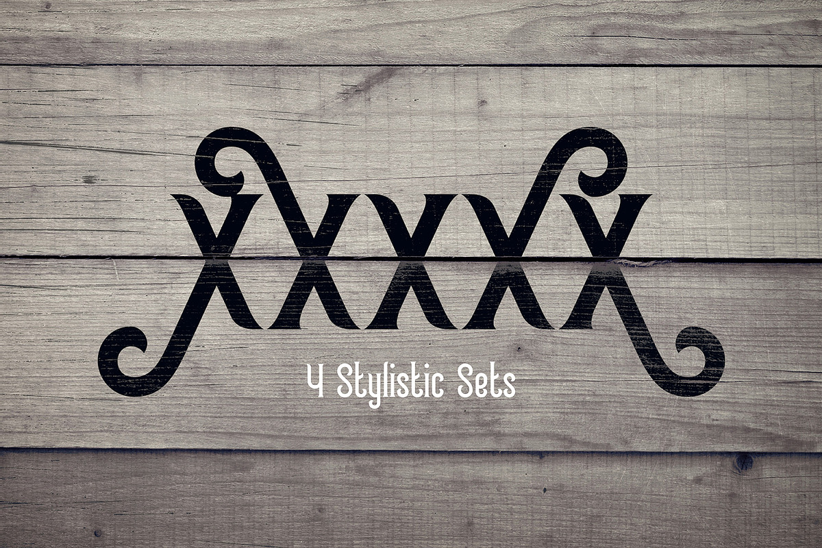 Frizzy vintage font preview 6