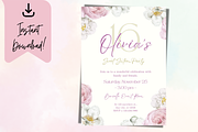 Birthday Party Invitation, a Print Template by TheSimplySereneShop (Thumbnail 3 of 5)