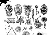 Tattoo style illustrations, an Illustration by Steshnikova (Thumbnail 2 of 7)
