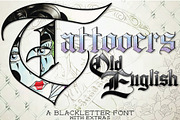 Digital Tattoo Shop Toolkit Bundle, a Blackletter Font by Aloha Bhava (Thumbnail 3 of 8)