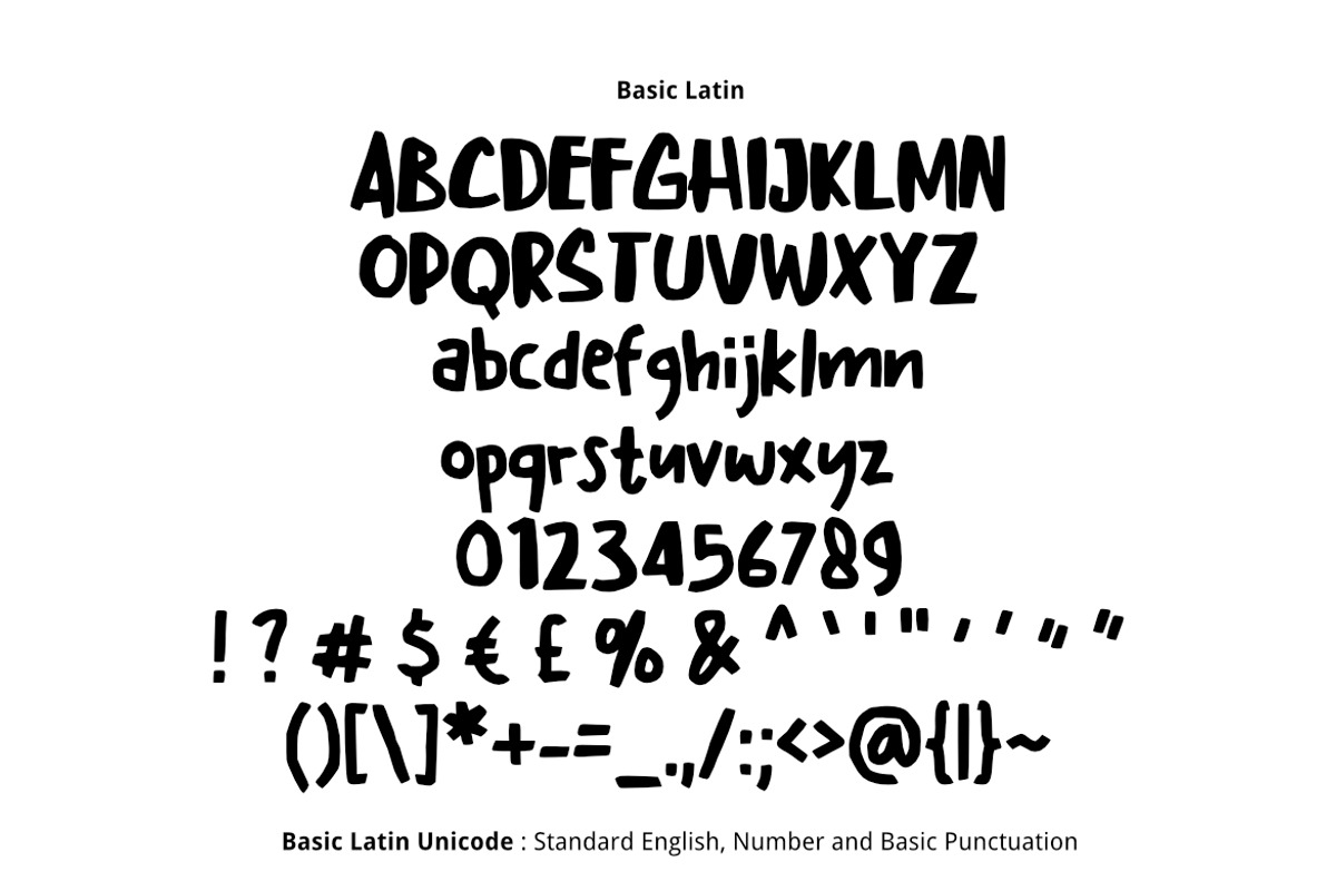 Big Fellas Cute Font preview 2