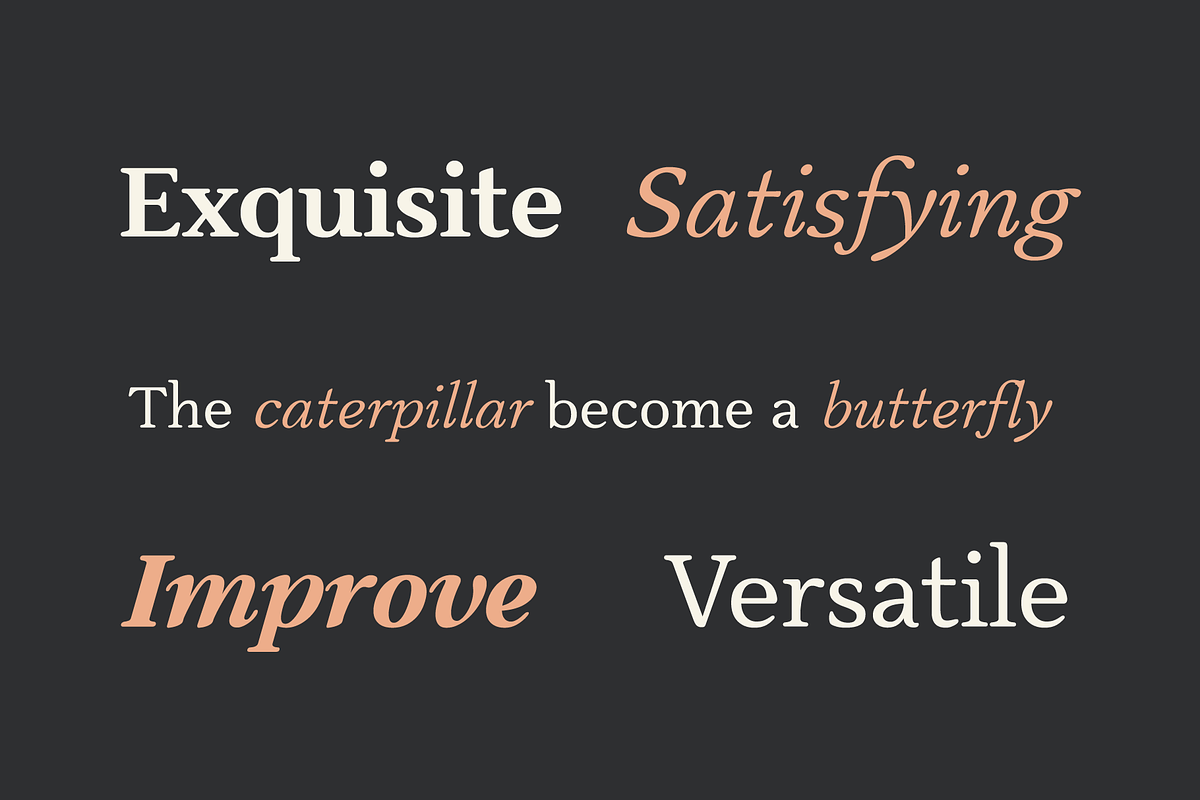 Slippery; Warm Serif, a Serif Font by Eko Bimantara (Photo 4 of 11)