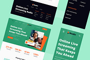 Radio Station Web Design, a Wireframe Template by INSPR STD (Thumbnail 2 of 6)